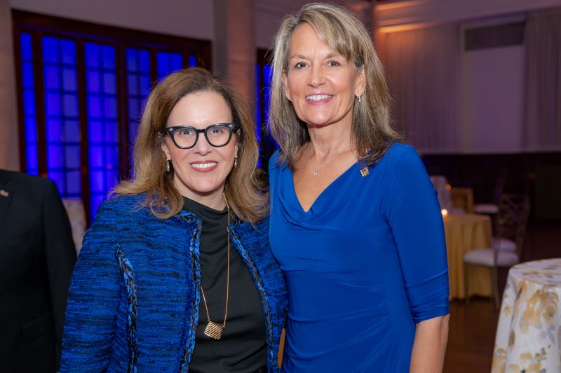 University of Pittsburgh Chancellor Joan Gabel with ROC Spirit Award winner Pamela Toto